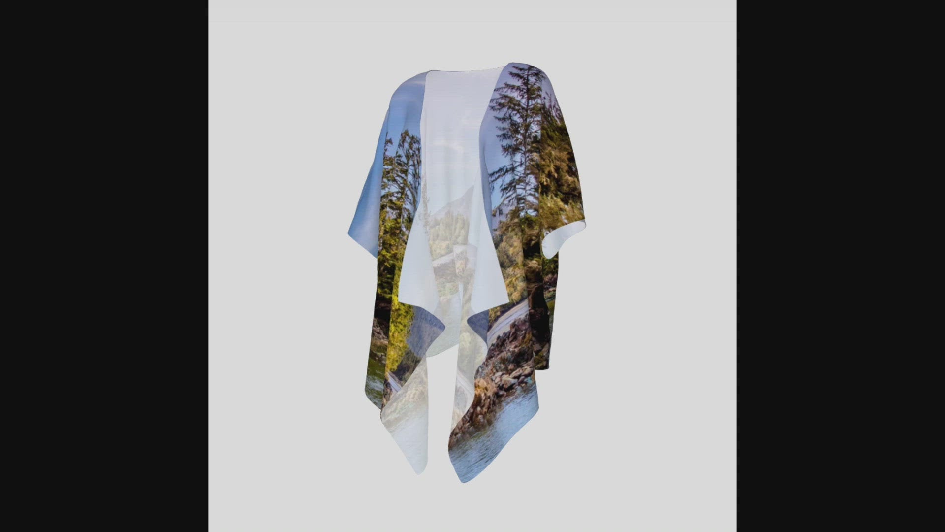 Video of Tofino Inlet Draped Kimono