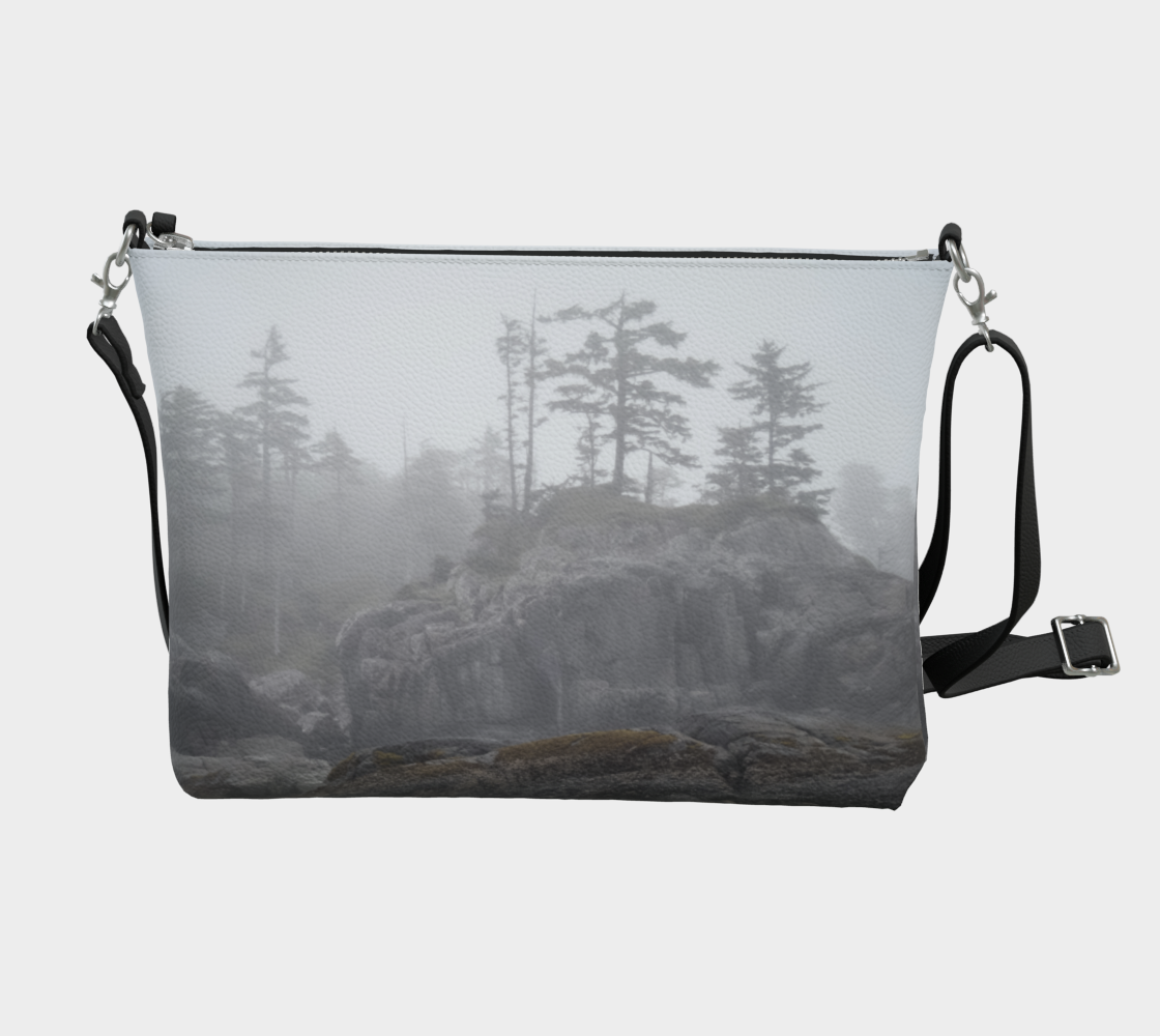 West Coast Ocean Fog Vegan Leather Crossbody Purse