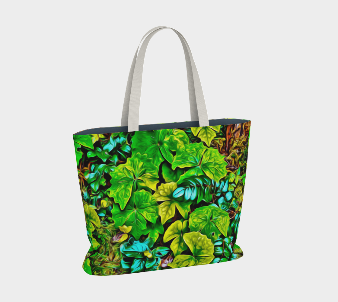 Van Isle Goddess Forest Floor Cathedral Grove oversized Market Tote.