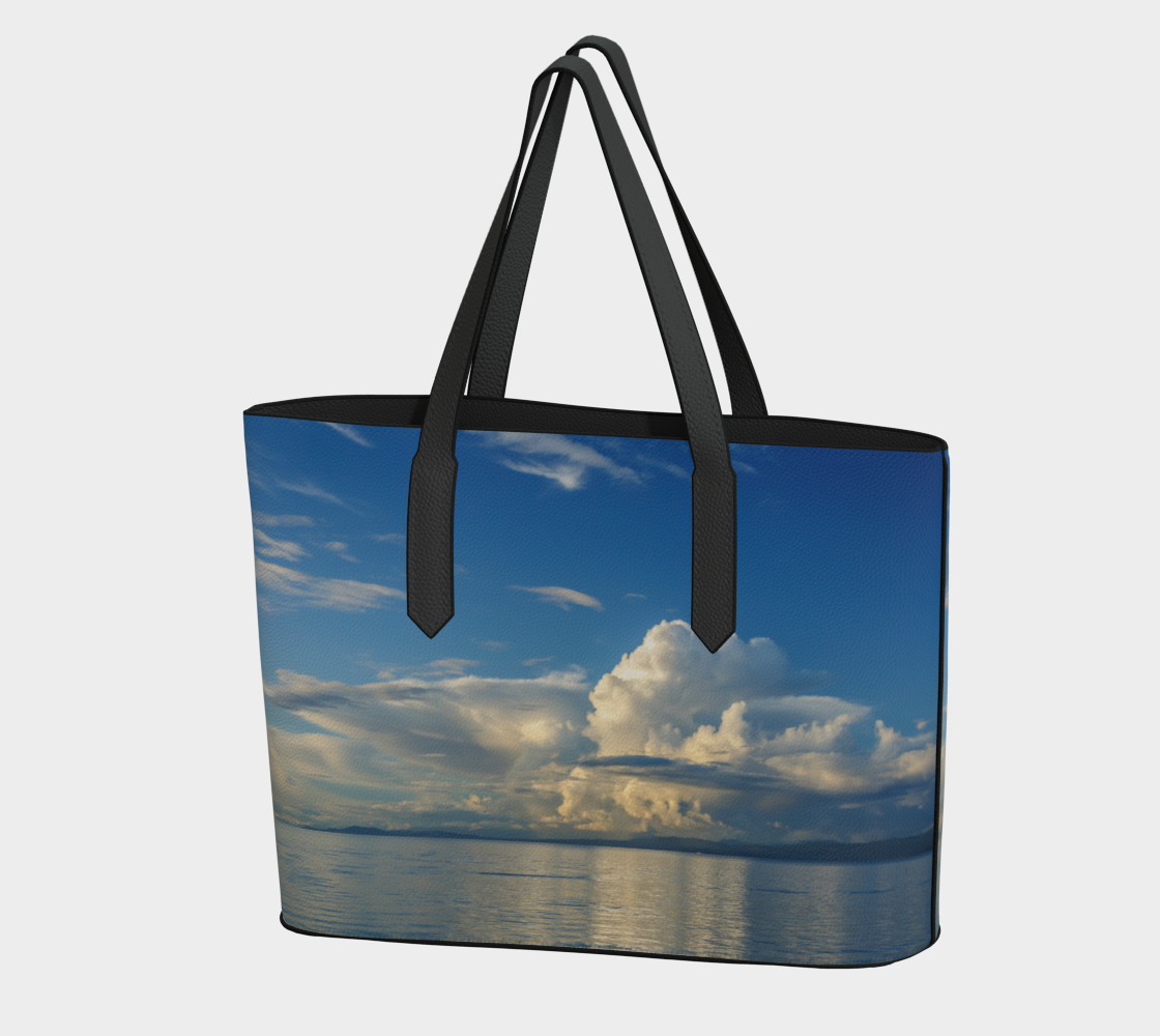 Qualicum Beach Vegan Leather Tote Bag