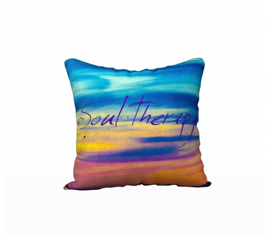 Soul Therapy 18" x 18" Throw Pillow Cover
