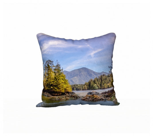 Tofino Inlet 18" x 18" Throw Pillow Cover