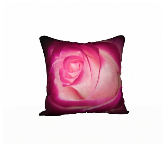 Illuminated Rose 18" x 18" Throw Pillow Cover