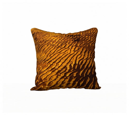 Golden Sand 18" x 18" Throw Pillow Cover