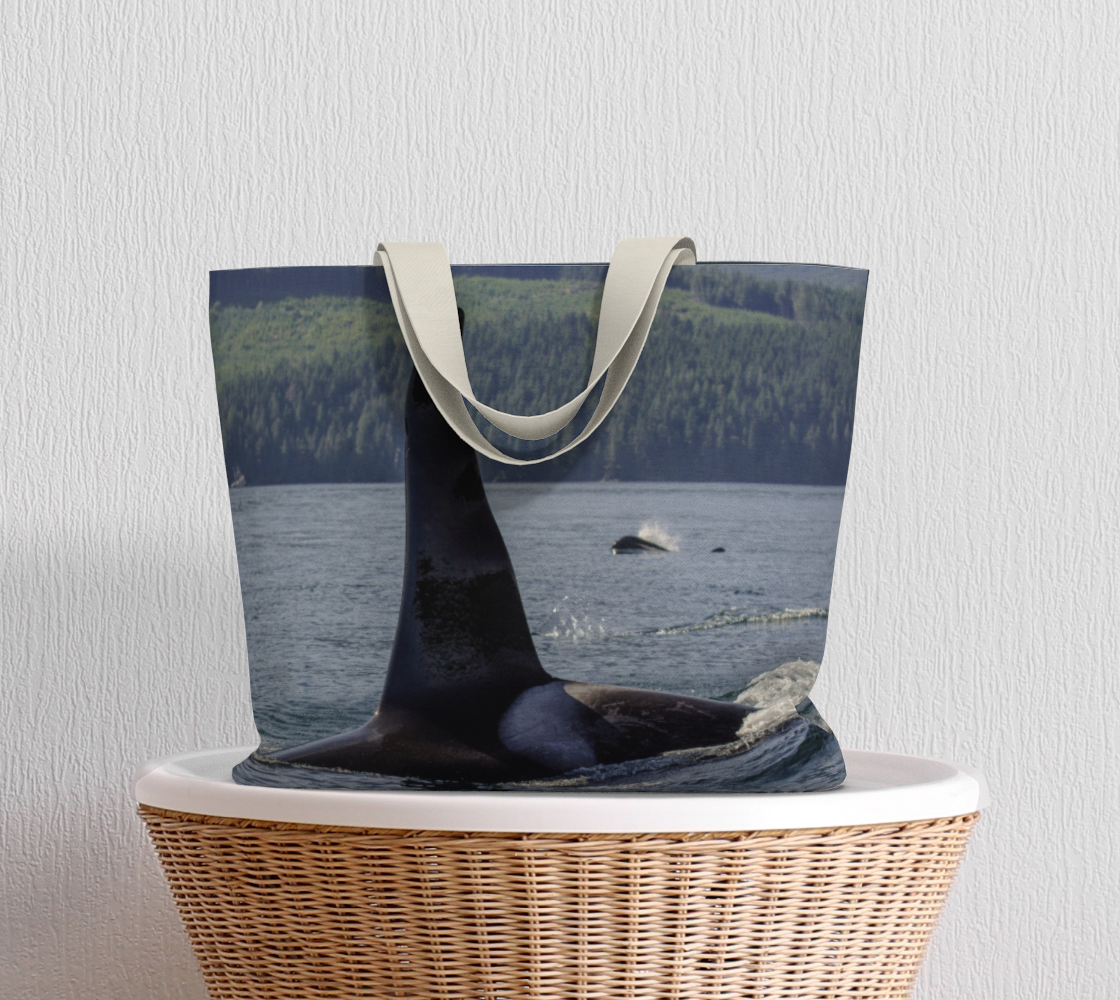 Van Isle Goddess Orca So Close oversized Market Tote.