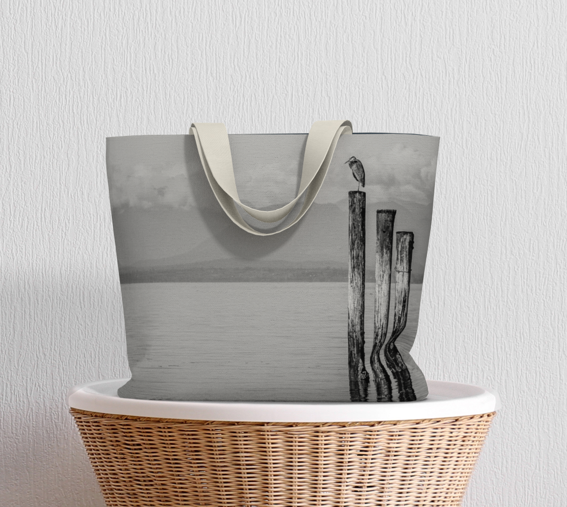 Van Isle Goddess Blue Heron Perch Market Tote
