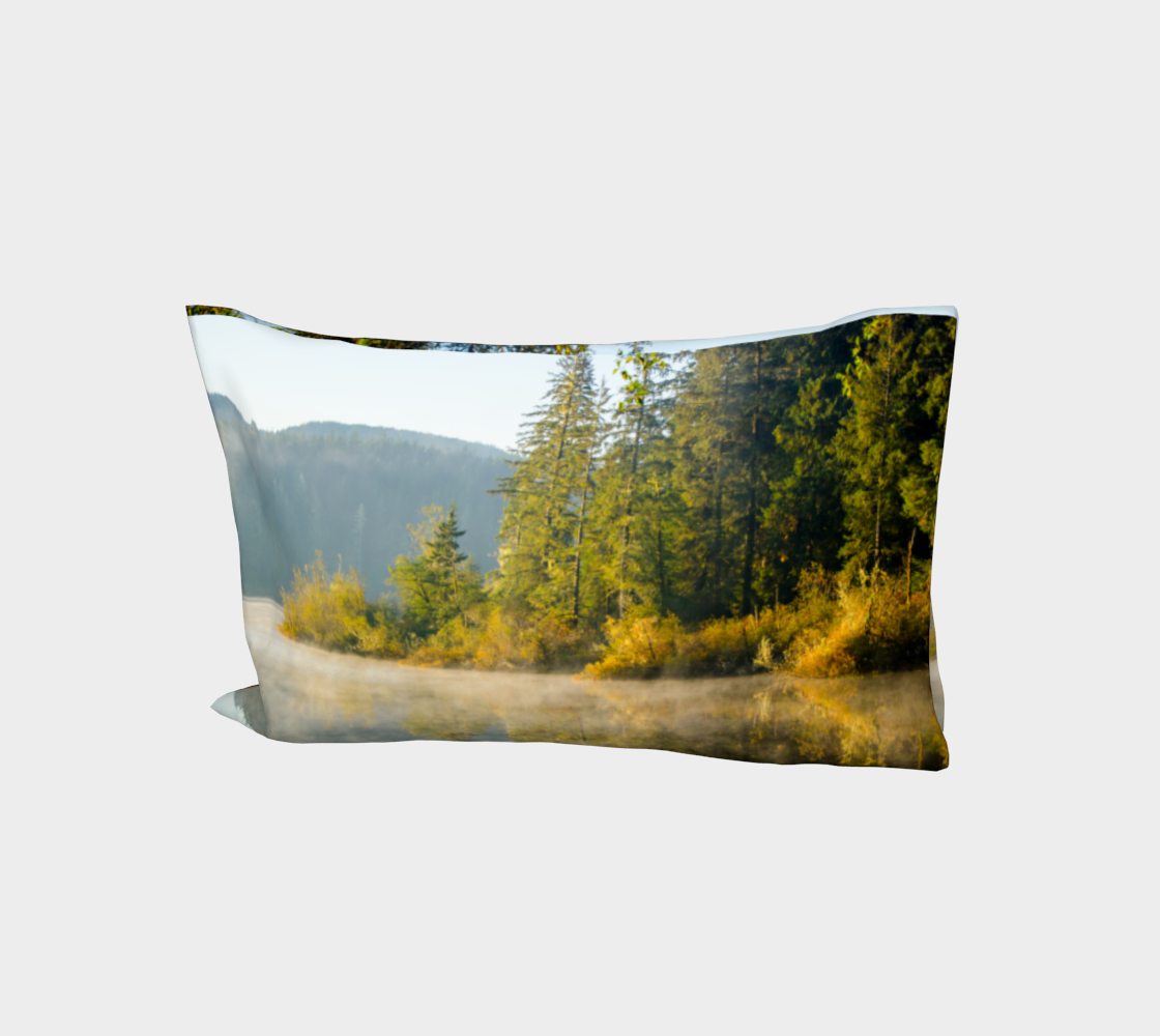 Autumn Sunrise Fairy Lake Bed Pillowcase