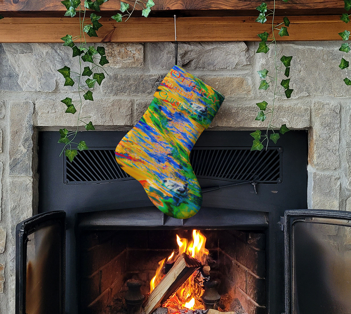 Otterly Magical Christmas Holiday Stocking