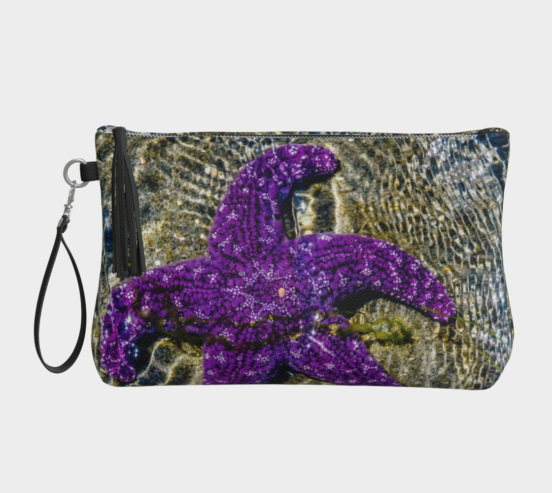 Amazing Starfish Vegan Leather Makeup Bag