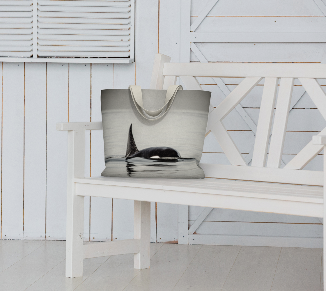 Van Isle Goddess Orca Spray oversized Market Tote.