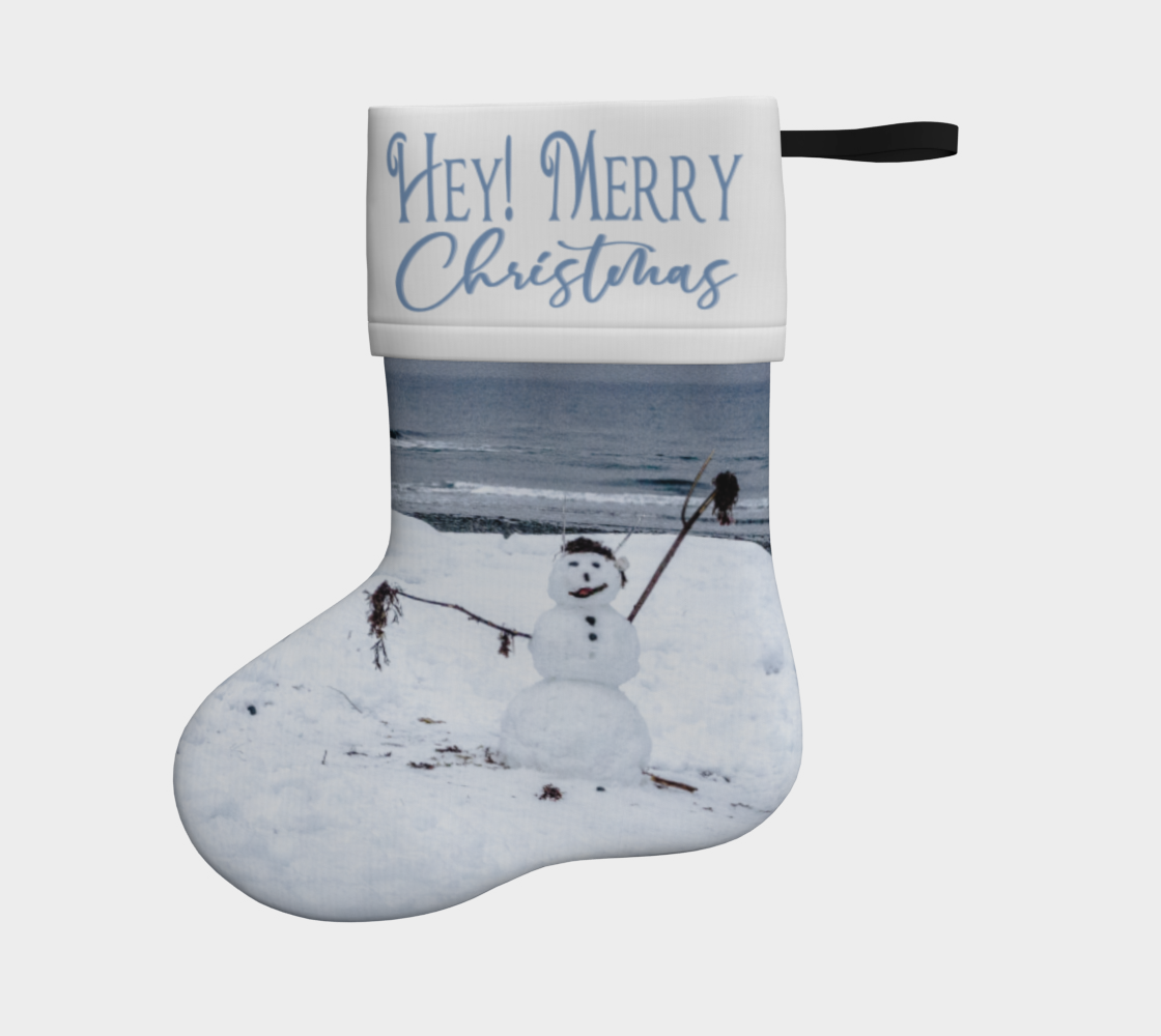 Hey! Merry Christmas Holiday Stocking