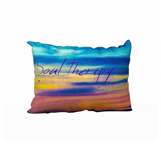 Soul Therapy 20" x 14" Throw Pillow Cover