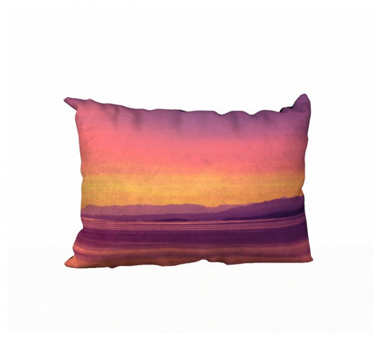 Vancouver Island Sunset 20" x 14" Throw Pillow Cover
