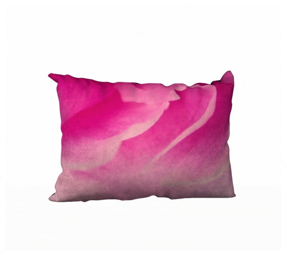 Rose Petal Kiss 20" x 14" Throw Pillow Cover