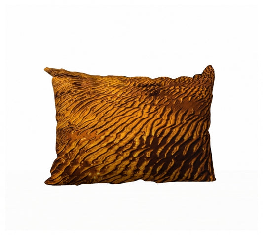 Golden Sand 20" x 14" Throw Pillow Cover