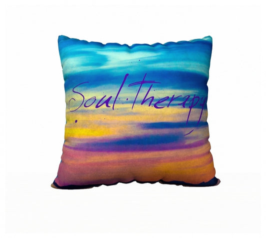 Soul Therapy 22" x 22" Throw Pillow Cover