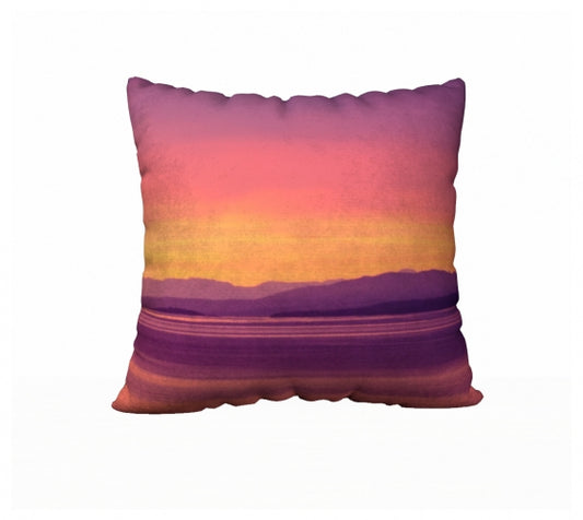 Vancouver Island Sunset 22 x 22 Pillow Case