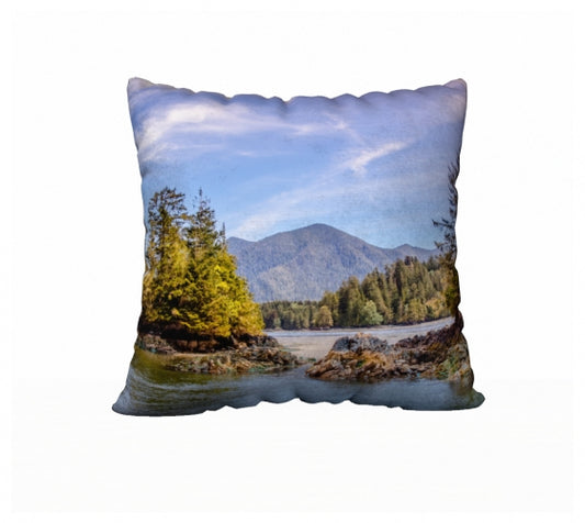 Tofino Inlet 22" x 22" Throw Pillow Cover