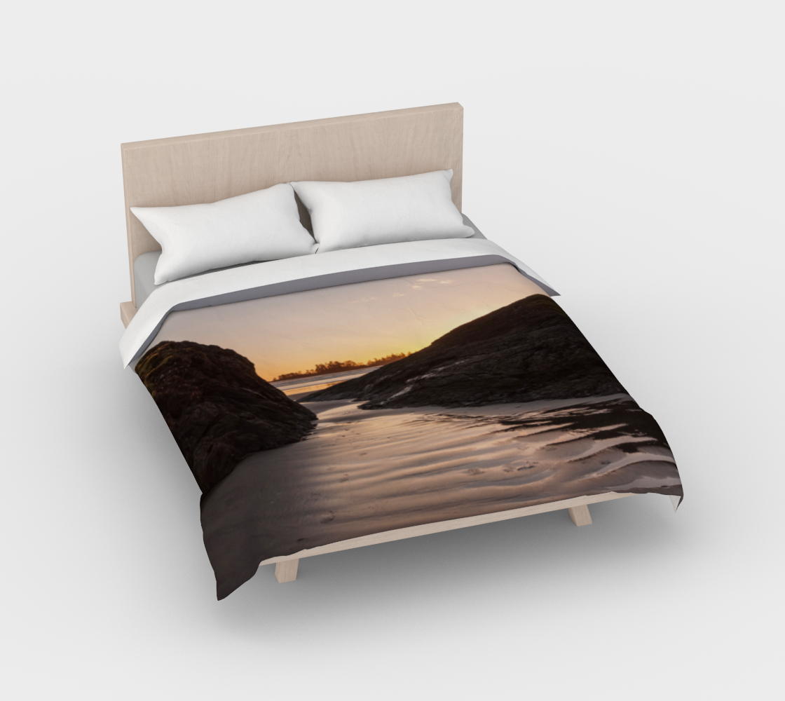 Distant Sunset Tofino Cotton Duvet Cover