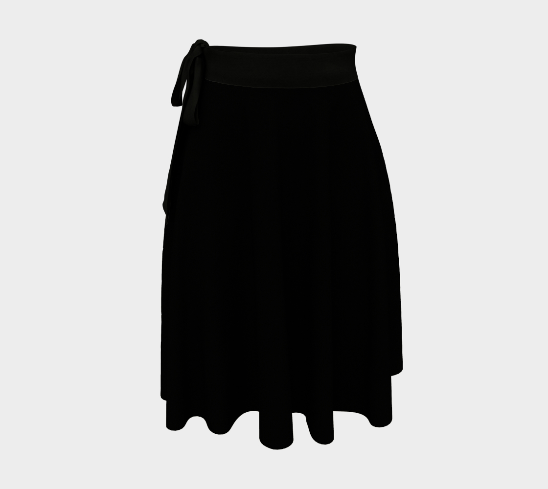Goddess Black Wrap Skirt