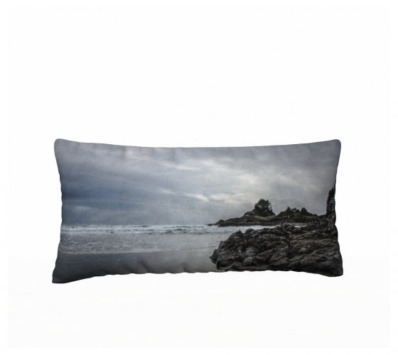 Cox Bay Afternoon Tofino 24" x 12" Throw Pillow Cover