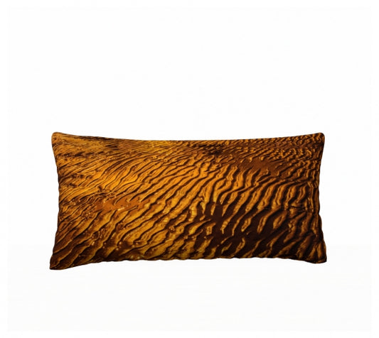 Golden Sand 24" x 12" Throw Pillow Cover