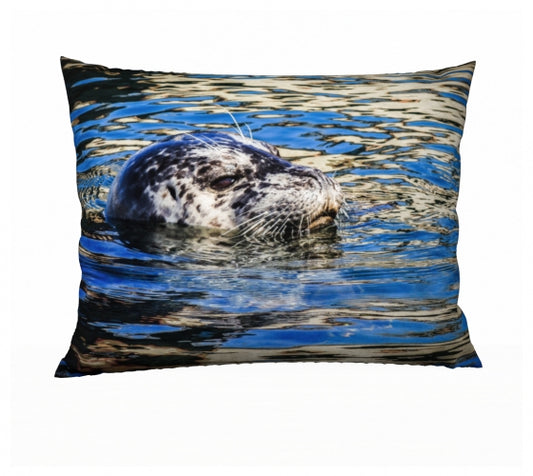 Seal Of Blue 26" x 20" Throw Pillow Cover