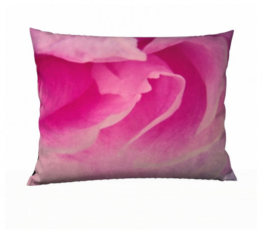 Rose Petal Kiss 24" x 12" Throw Pillow Cover