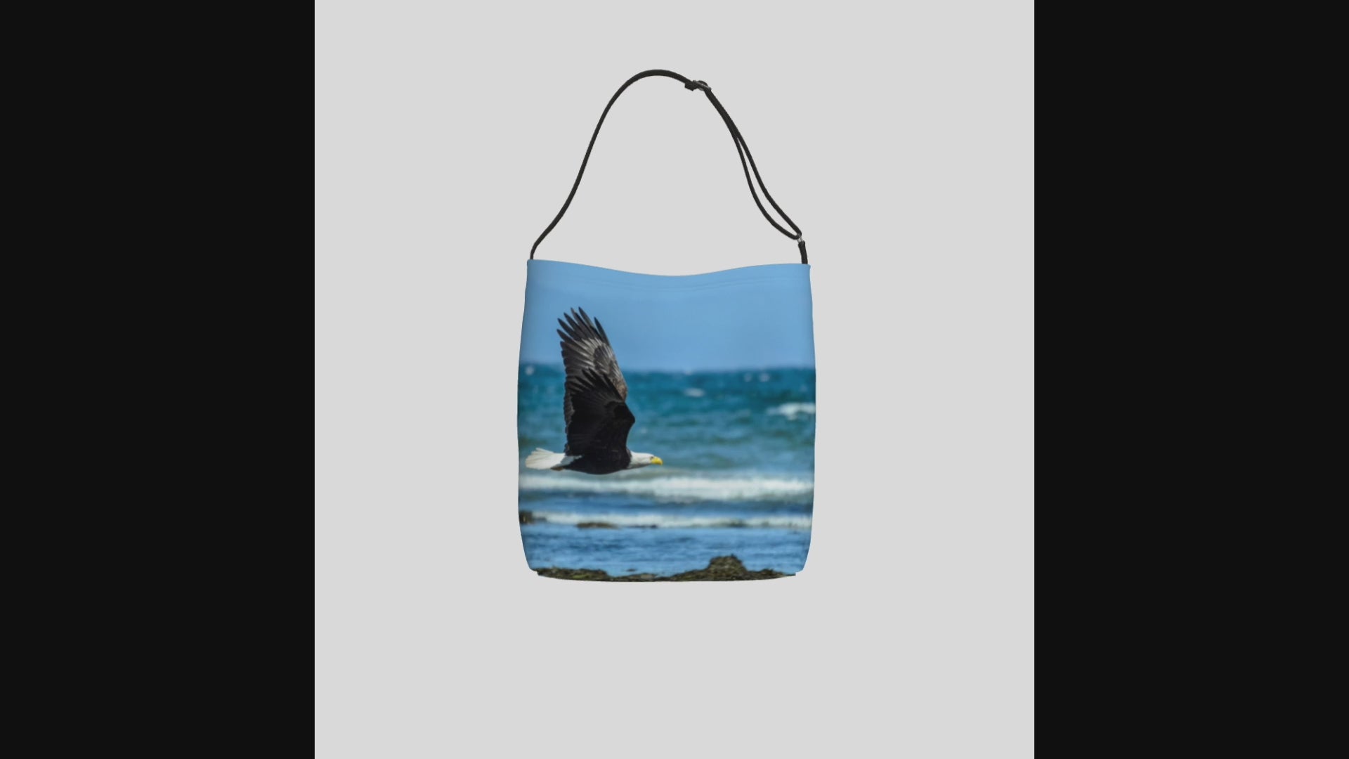 Video Fly Like An Eagle Neoprene Day Tote: Soaring Wildlife-Inspired Tote Bag