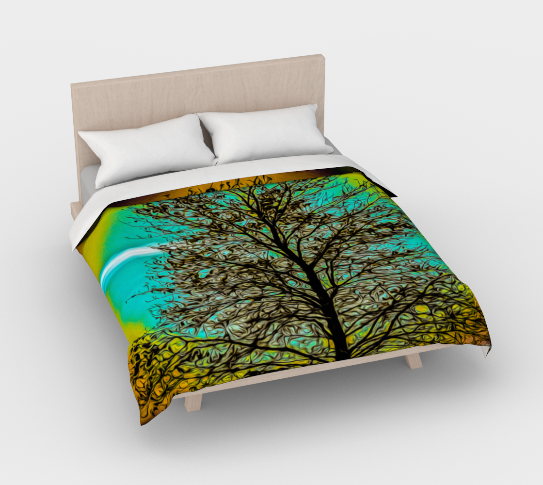 Island Tree Of Life Cotton Duvet Cover