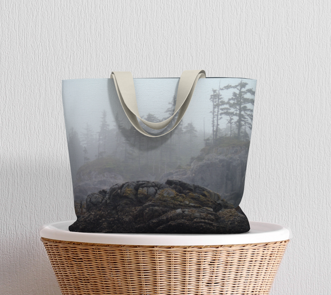 Van Isle Goddess West Coast Fog oversized Market Tote.