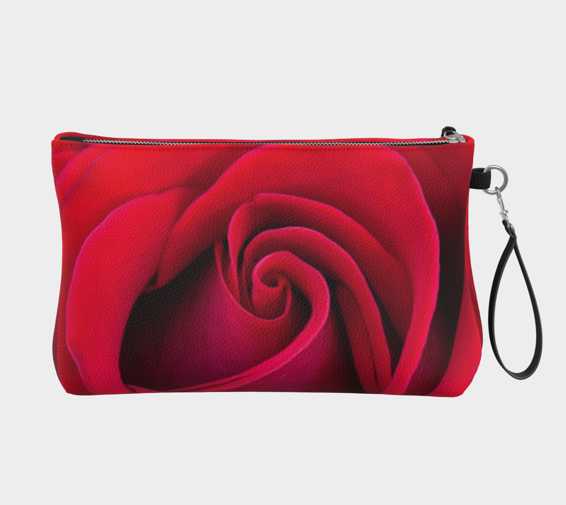 Stop & Smell the Roses Vegan Leather Makeup Bag