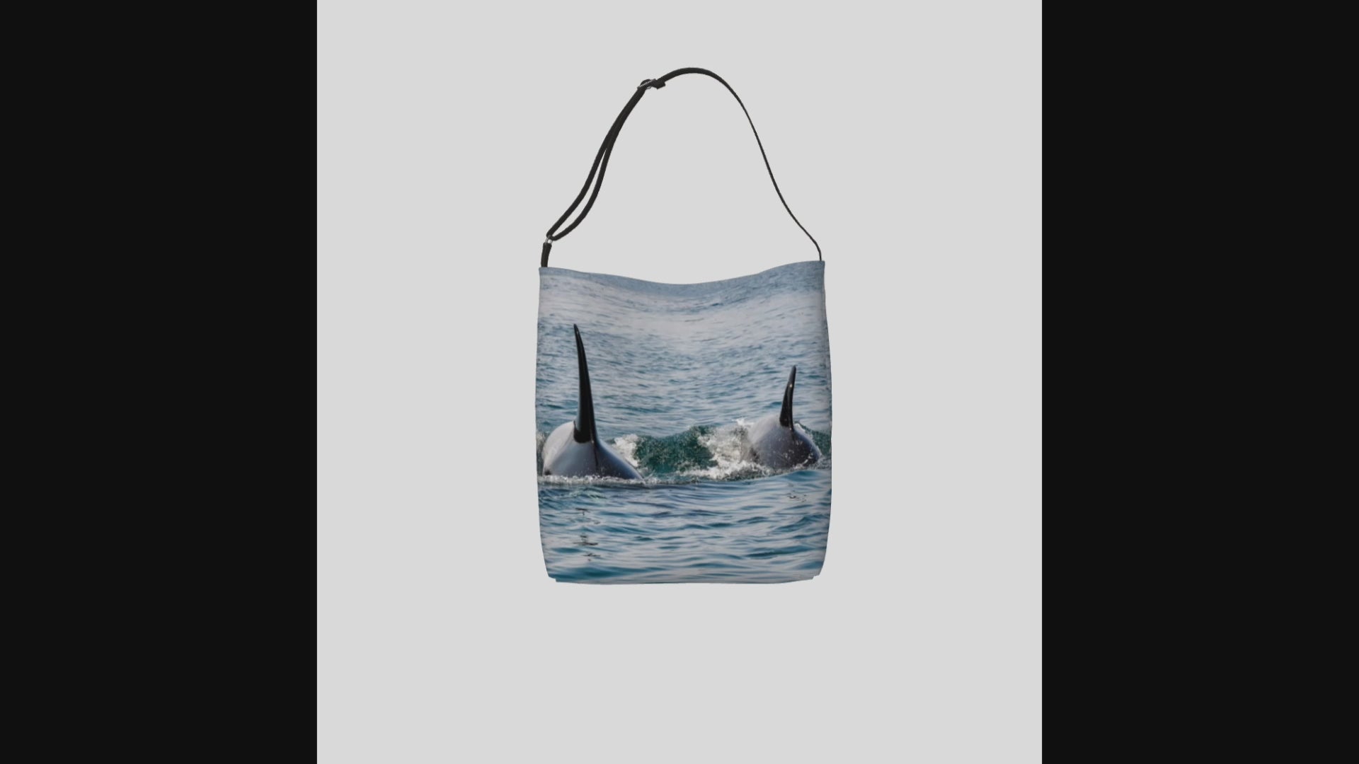 Video Orca By My Side Neoprene Day Tote: Heartwarming Coastal Wildlife Tote Bag