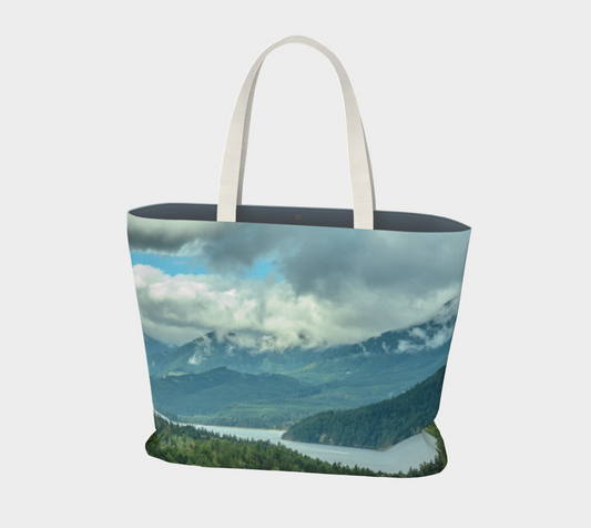 Van Isle Goddess Port Alberni Inlet oversized Market Tote.
