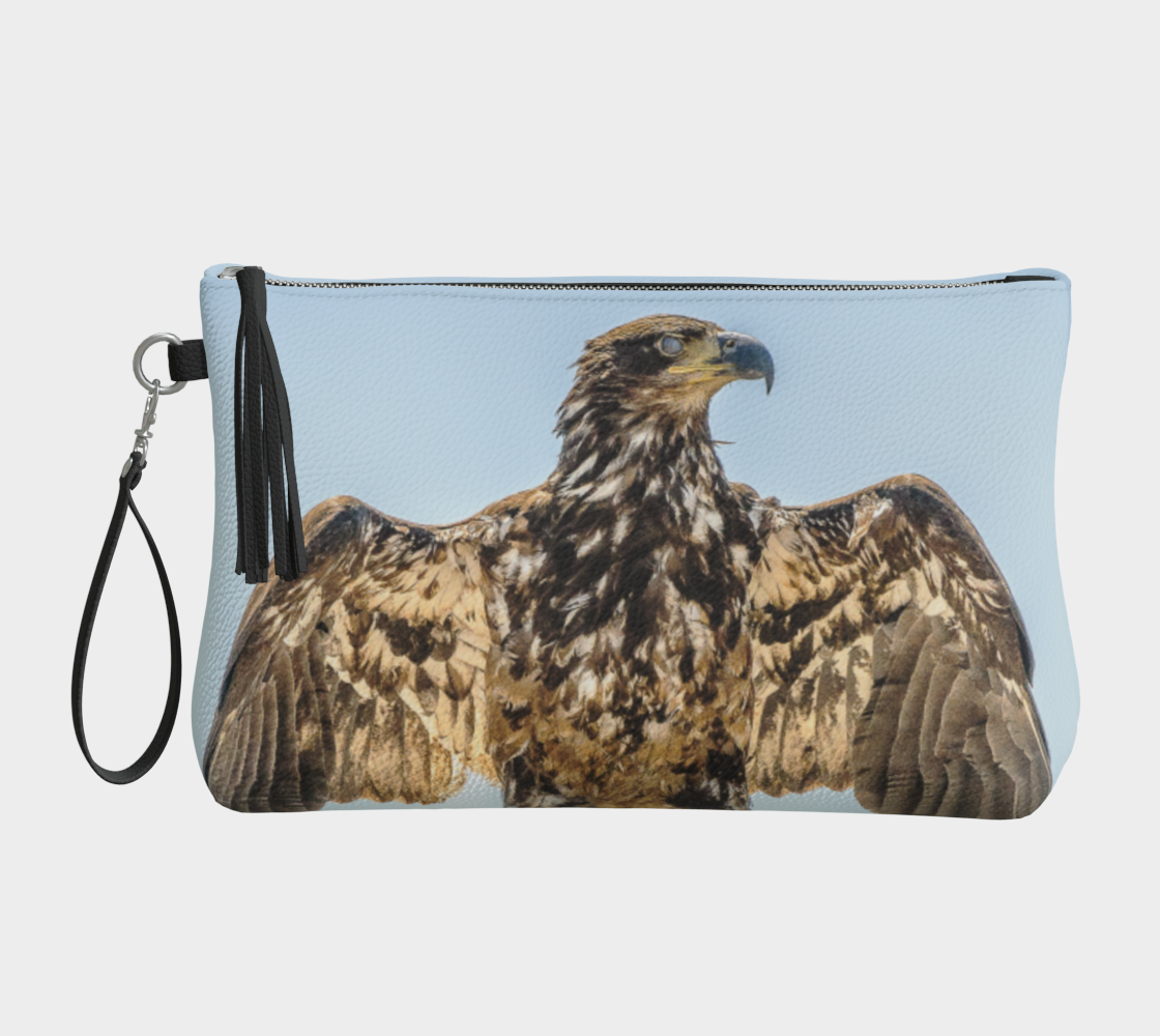 Thunderbird Eagle Vegan Leather Makeup Bag