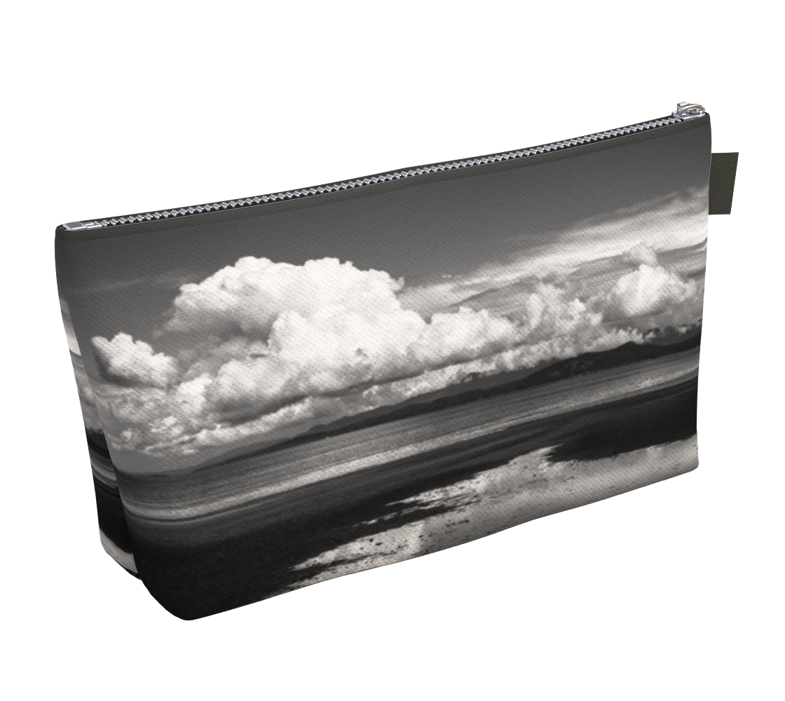 Parksville Beach makeup bag by Vanislegoddess.com is available in 2 sizes.