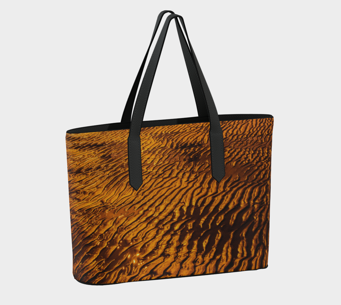 Golden Sand Vegan Leather Tote Bag