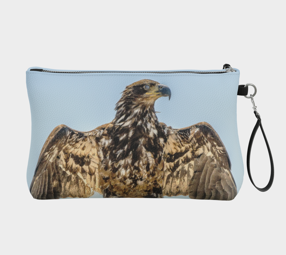 Thunderbird Eagle Vegan Leather Makeup Bag