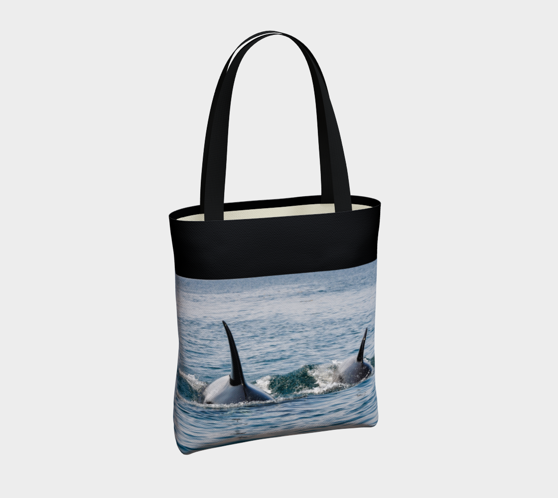 Orca By My Side Basic or Urban Tote Bag