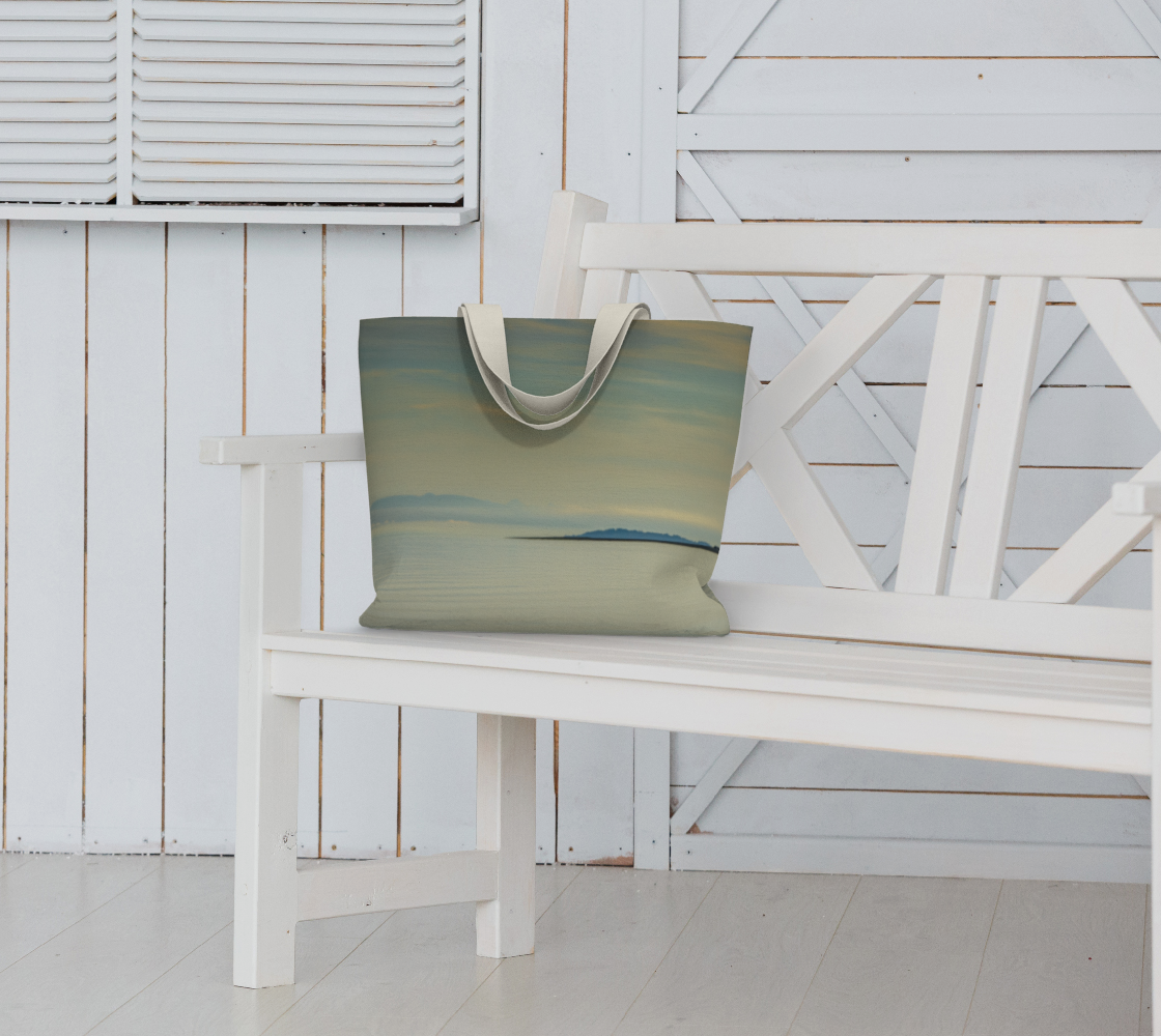 Van Isle Goddess First Light oversized market tote.