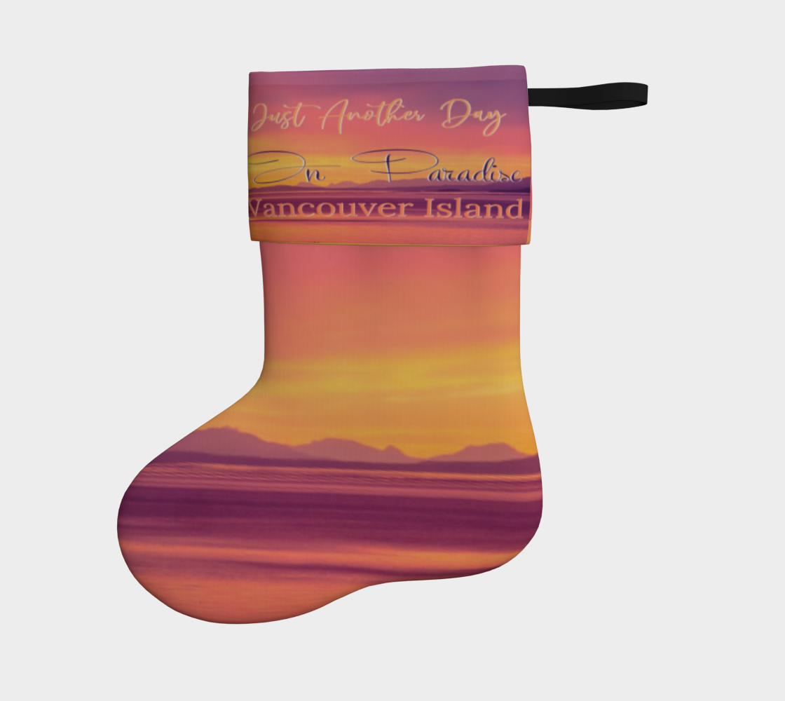 Just Another Day In Paradise Vancouver Island Holiday Stocking