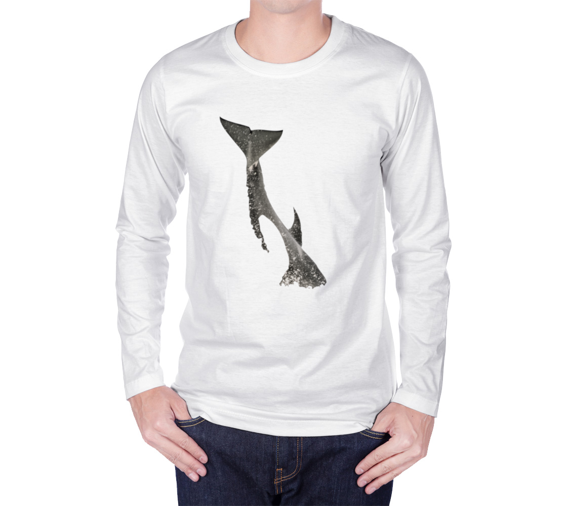 Orca Breach Long Sleeve Unisex T-Shirt Van Isle Goddess 100% cotton crew neck long sleeve super comfy tee is a must-have basic for any wardrobe.  Whether you’re going to a gig, a sports game, a rally, or just walking down the street, this lightweight, 100% cotton crew neck is perfect!  Features:  Flattering unisex fit Cozy long sleeves Crew neck Made with Milltex lightweight fabric Sizes small to 2XL