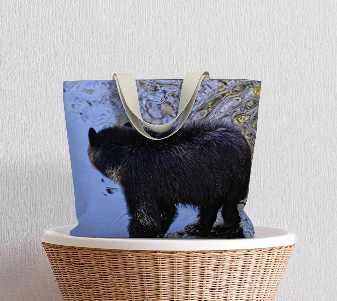 Van Isle Goddess Waters Edge Bear oversized Market Tote.