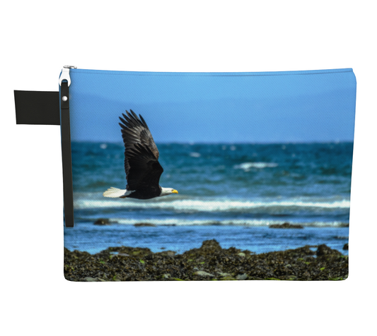 Fly Like An Eagle Zipper Carry All by Vanislegoddess.com available in 4 sizes.