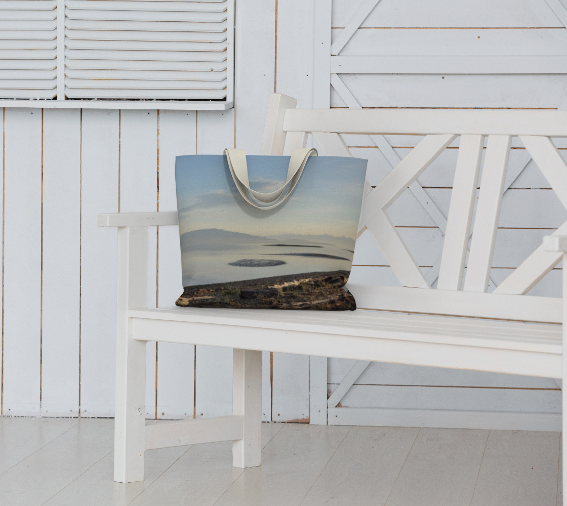 Van Isle Goddess Early Morning Rise Parksville Beach oversized market tote.