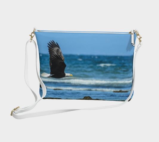 Fly Like A Eagle Vegan Leather Crossbody Purse