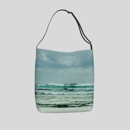 Video Ocean Calling Long Beach Tofino Neoprene Day Tote: Captivating Coastal Landscape Tote Bag