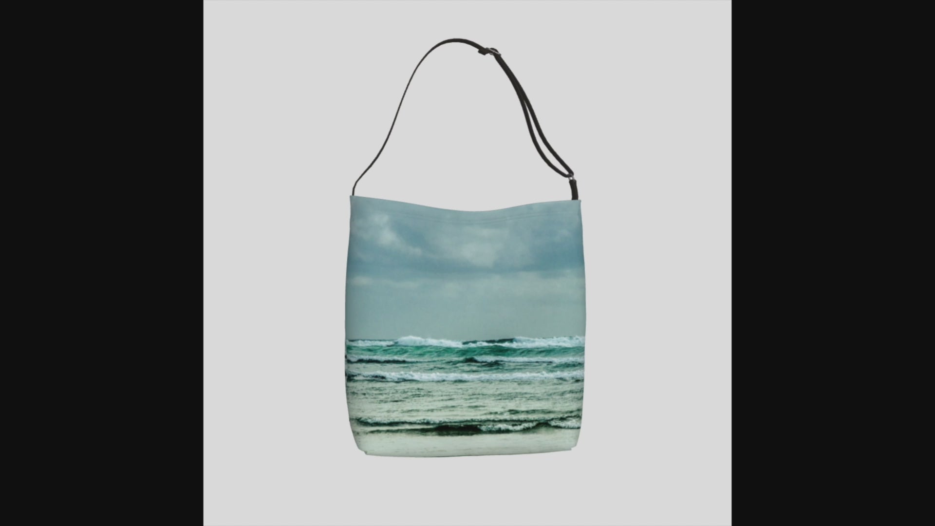 Video Ocean Calling Long Beach Tofino Neoprene Day Tote: Captivating Coastal Landscape Tote Bag