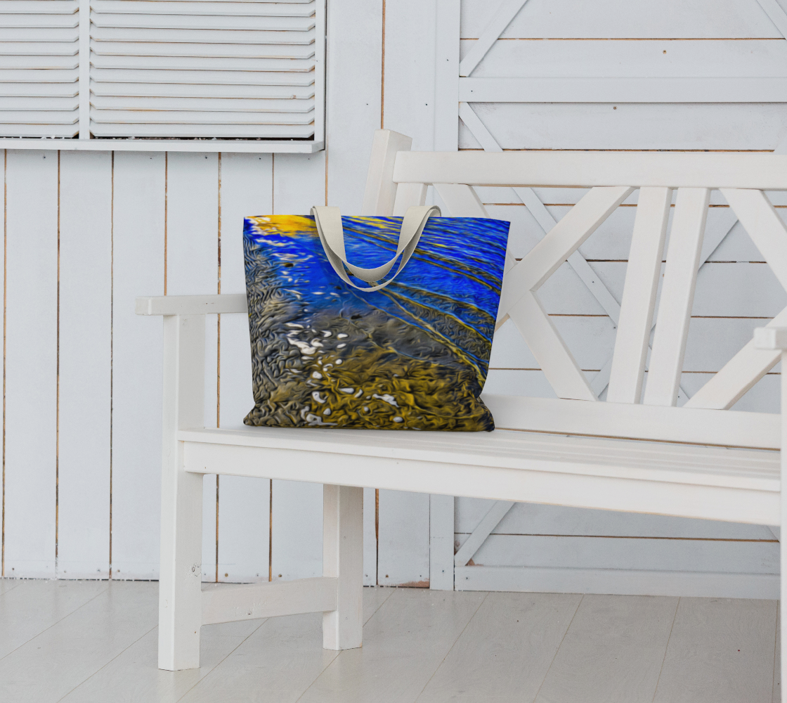 Van Isle Goddess Ebb and Flow oversized market tote.