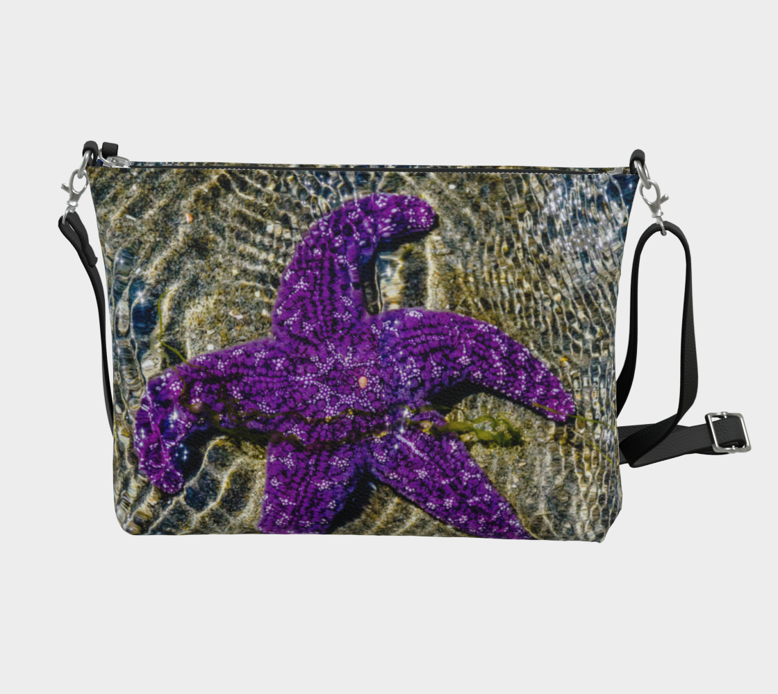 Amazing Starfish Vegan Leather Crossbody Purse